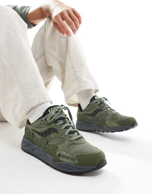 Saucony Originals Grid Shadow 2 Sneakers color verde e nero ASOS