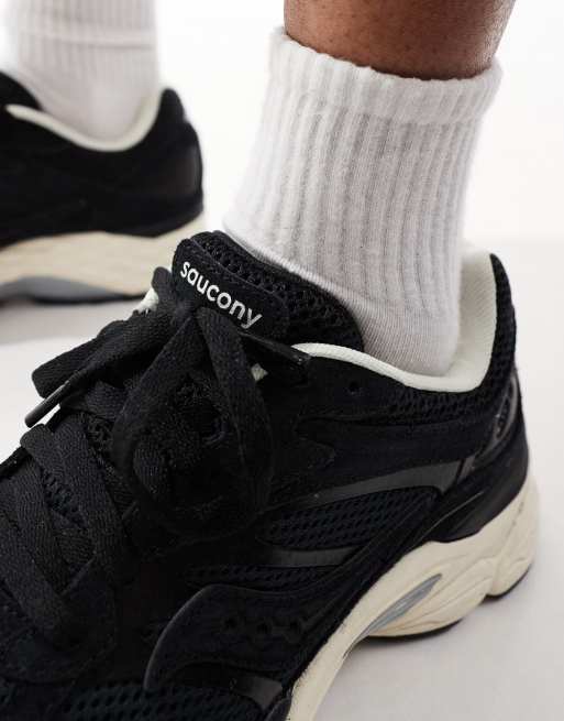 Saucony – Originals – Progrid Omni 9 – Sneaker in Schwarz und Cremeweiß, 5 von 5