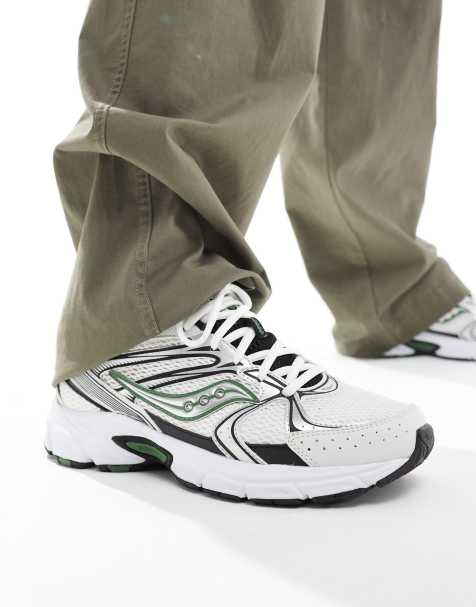 Saucony Originals – Ride Millennium – Sneaker in Weiß und Grün - view 1