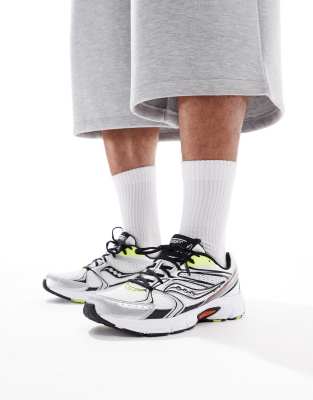 Saucony Saucony Originals Ride Millennium trainers in whie and multi-White
