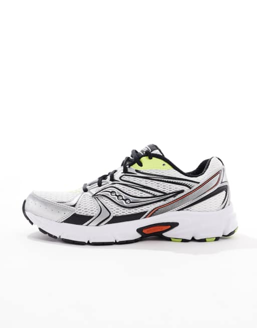 Saucony Originals Ride Millennium trainers in whie and multi ASOS