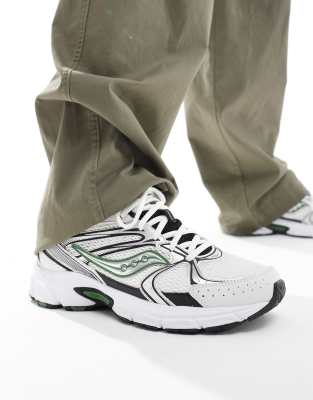 Saucony Saucony Originals Ride Millennium trainers in white and green