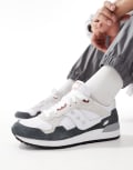 [Saucony] Saucony Originals Shadow 5000 sneakers in white and grey 40 white