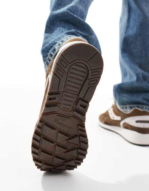 Saucony - Originals Shadow 6000 - Sneakers in bruin en maankleur, 5 van 5