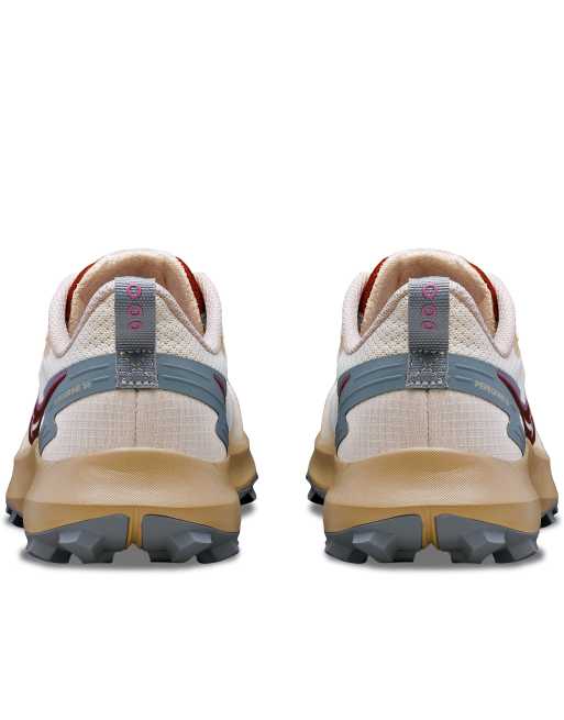 Saucony Peregrine 14 neutral running trainers in dew and orchid, 2 of 4