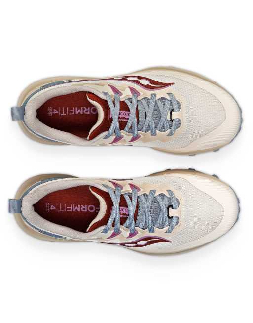 Saucony Peregrine 14 neutral running trainers in dew and orchid