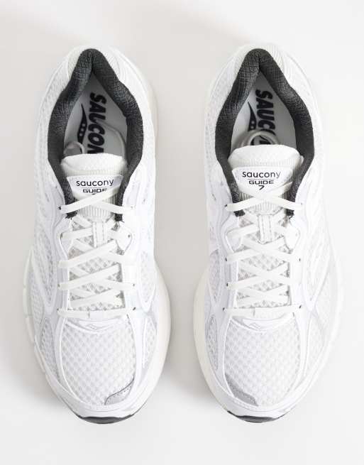 Saucony progrid guide 7 in white and black, 2 of 5