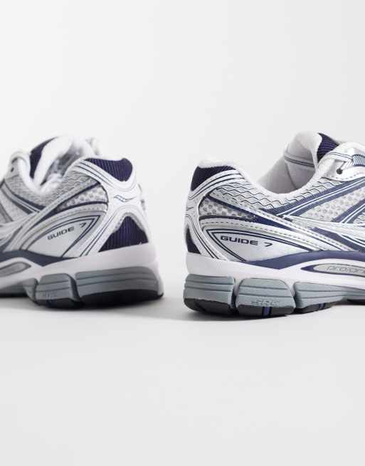 Saucony Progrid Guide 7 sneakers i hvid og blå, 2 af 5
