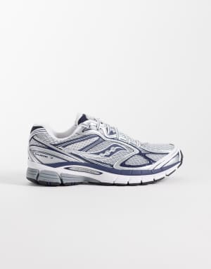 Saucony Progrid Guide 7 trainers in white and blue