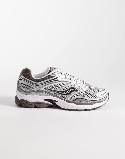 Saucony - Progrid Omni 9 - Baskets - Blanc et marron - view 1