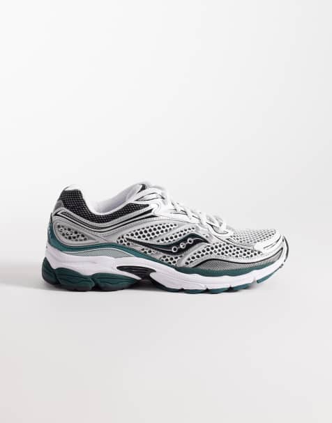 Saucony - Progrid Omni 9 - Baskets - Blanc et vert pin - view 1