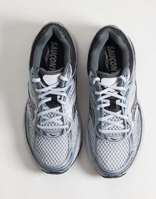 Saucony Progrid Omni 9 baskets blanches, grises et argentées, 5 de 5