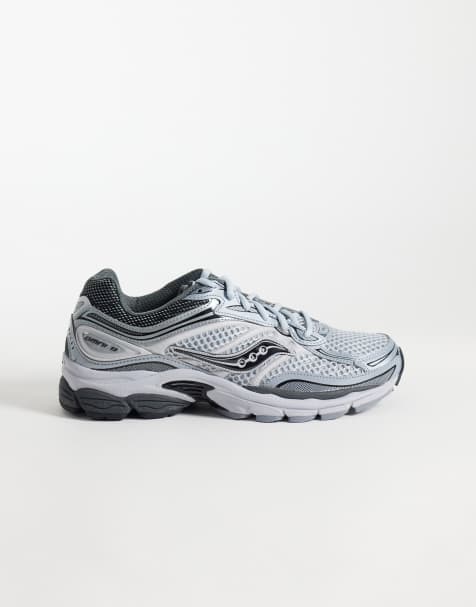 Saucony Progrid Omni 9 sneakers i hvid, grå og sølv - view 1