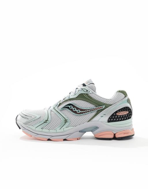 Saucony – Progrid Triumph 4 – Szaro-zielone buty sportowe, 2 z 5