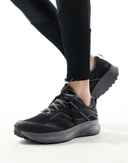 Saucony – Ride 15 TR GTX – Buty sportowe do biegania w terenie w kolorze czarnym i grafitowym
