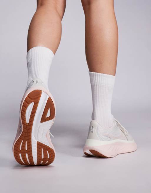 Saucony – Ride 18 – Biało-różowe buty sportowe do biegania, 4 z 5