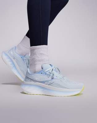Saucony - Ride 18 - Neutral gedämpfte Sneaker in Eisschmelze und Dream-Blau