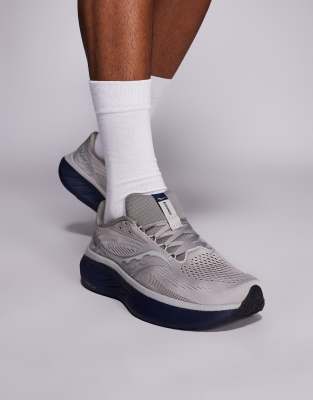 Saucony Saucony Ride 18 running trainers in dove and navy-Grey