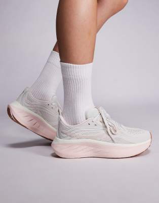 Saucony Saucony Ride 18 running trainers in quartz and peony-White