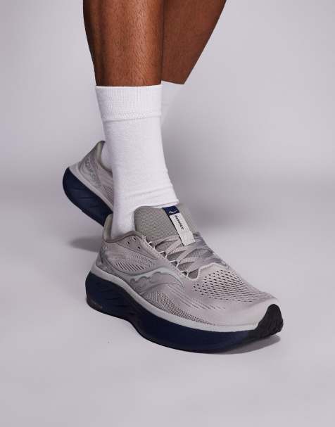 Saucony - Ride 18 - Sneakers da corsa grigie e blu navy - view 1