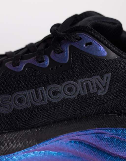 Saucony – Ride 19 – Czarno-granatowe buty sportowe do biegania, 4 z 5