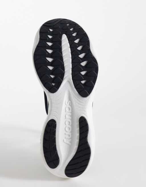 Saucony Ride 19 running trainers in black and white, 5 of 5