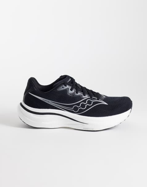Saucony - Ride 19 - Sneakers da corsa nere e bianche - view 1