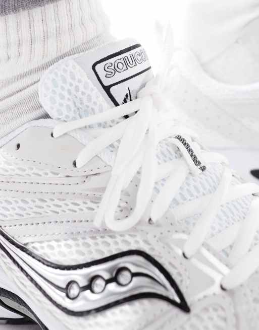 Saucony – Ride Millennium – Biało-srebrne buty sportowe, 2 z 5
