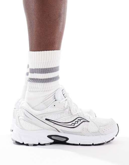 Saucony – Ride Millennium – Biało-srebrne buty sportowe, 4 z 5