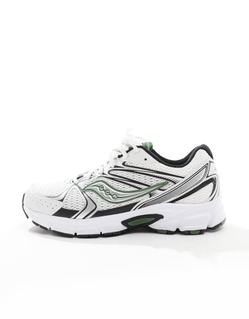 Saucony – Ride Millennium – Sneaker in Weiß und Grün, 2 von 5