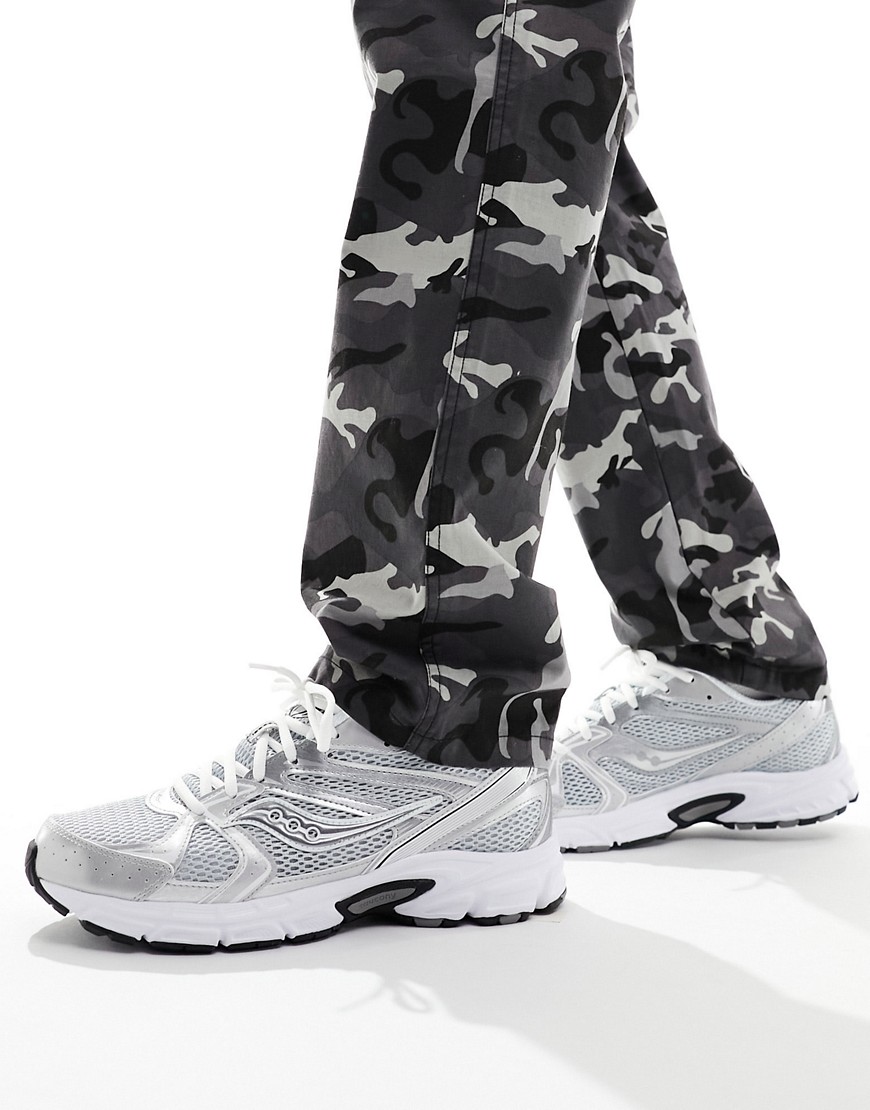 Saucony Ride Millennium trainers in silver