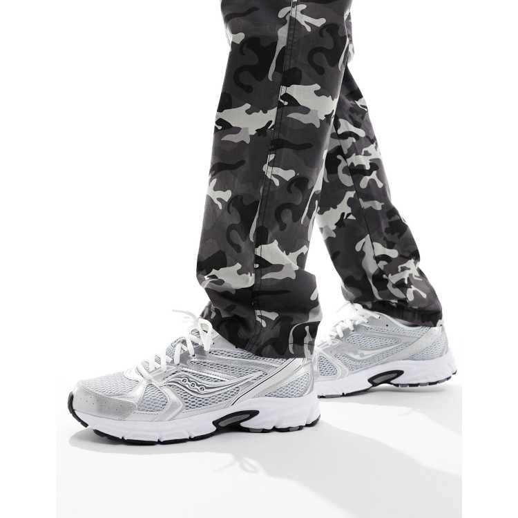 Saucony Ride Millennium trainers in silver ASOS