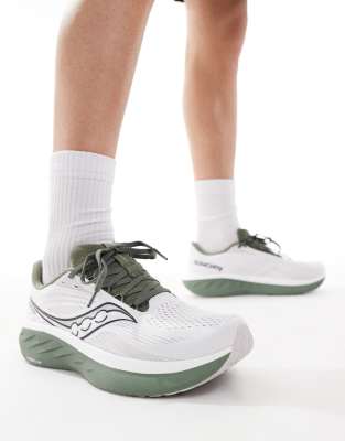 Saucony - Ride 18 - Baskets de course - Blanc/olive-Multicolore