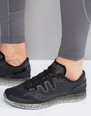 Saucony Running Freedom ISO Sneakers In Black S20355-1 | ASOS