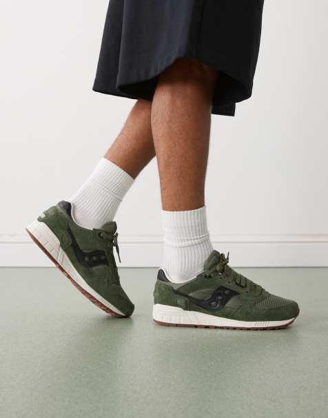 Saucony – Shadow 5000 – Gröna och svarta sneakers - view 1