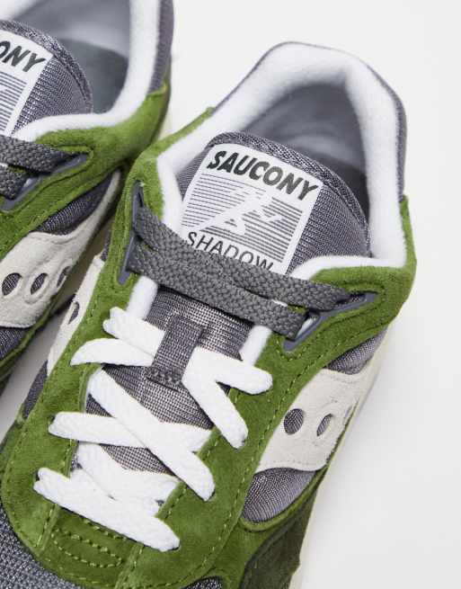 Saucony – Shadow 6000 – Szaro-zielone buty sportowe, 3 z 4