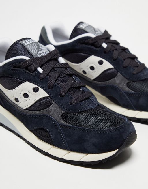 Saucony Shadow 6000 trainers in navy and grey