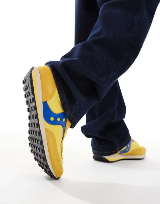 Saucony – Trainer 80 – Żółto-niebieskie buty sportowe, 3 z 5