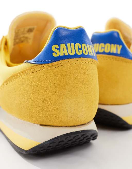 Saucony – Trainer 80 – Żółto-niebieskie buty sportowe, 4 z 5