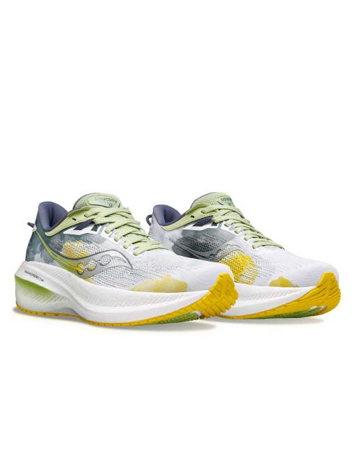 Saucony – Triumph 21 – Grå och gröna löparskor, 2 av 4
