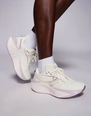 asos Saucony Triumph 22 neutral cushioning trainers in vanilla