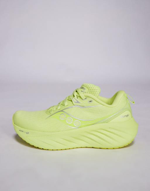 Saucony – Triumph 22 – Neutrallaufschuhe in Sonnig und Zitrone mit Dämpfung, 2 von 5