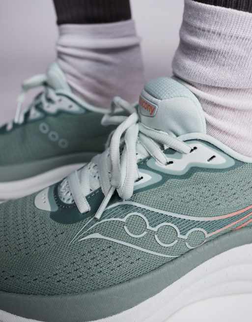 Saucony - Triumph 23 - Hardloopschoenen in ijsberg en aloë groen, 4 van 5