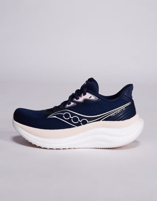 Saucony - Triumph 23 - Hardloopschoenen in marineblauw en perzik, 2 van 5