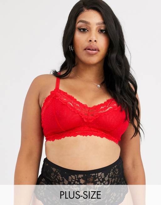 Savage x Fenty - Brassière triangle grande taille en tulle ...