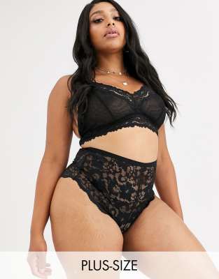 triangle plus size bralette