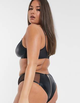 plus size high leg bikini