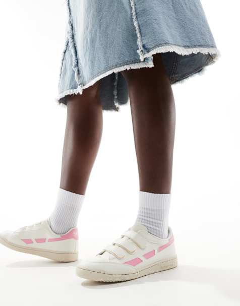 Saye Modelo '89 strap trainers in pink - view 1