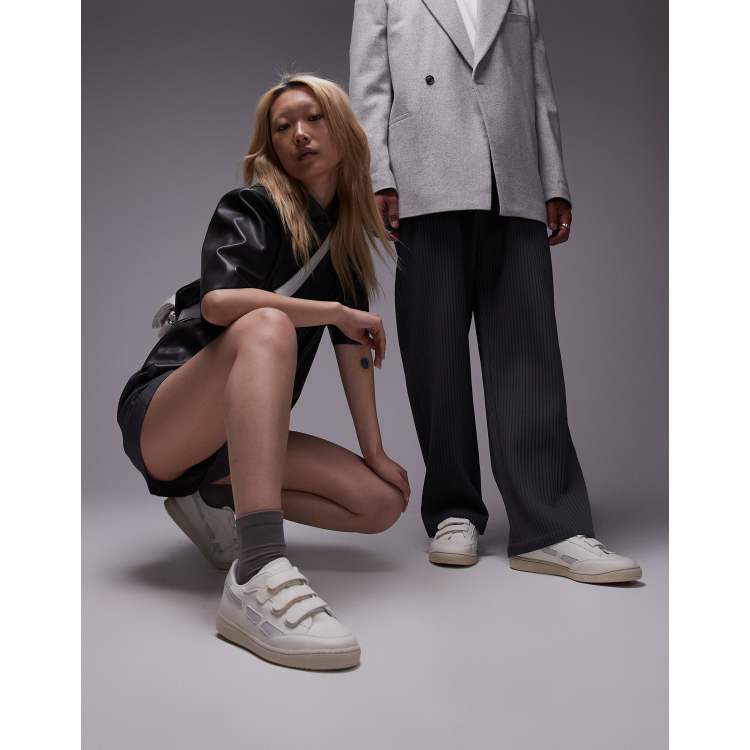 Saye unisex Modelo '89 strap sneakers in gray | ASOS