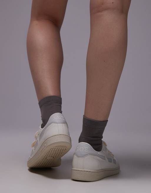 洋楽 Sayrie Saye unisex Modelo '89 strap sneakers in gray | ASOS